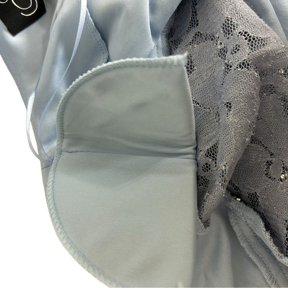 Alex Evenings Sequined Lace Sheath Dress + Jacket Hydrangea Blue NWT 2PC Sz 8 - Picture 6 of 16